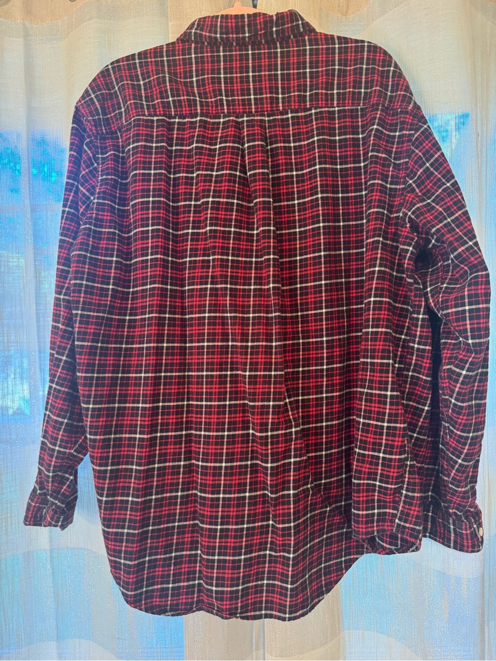 Vintage Polo Jeans Co. Ralph Lauren red and black plaid cotton flannel shirt - Picture 3 of 5